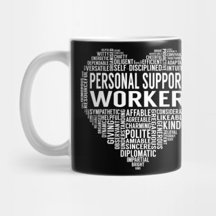 Personal Support Worker Heart Mug